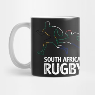 South African Rugby Tee Black Mug